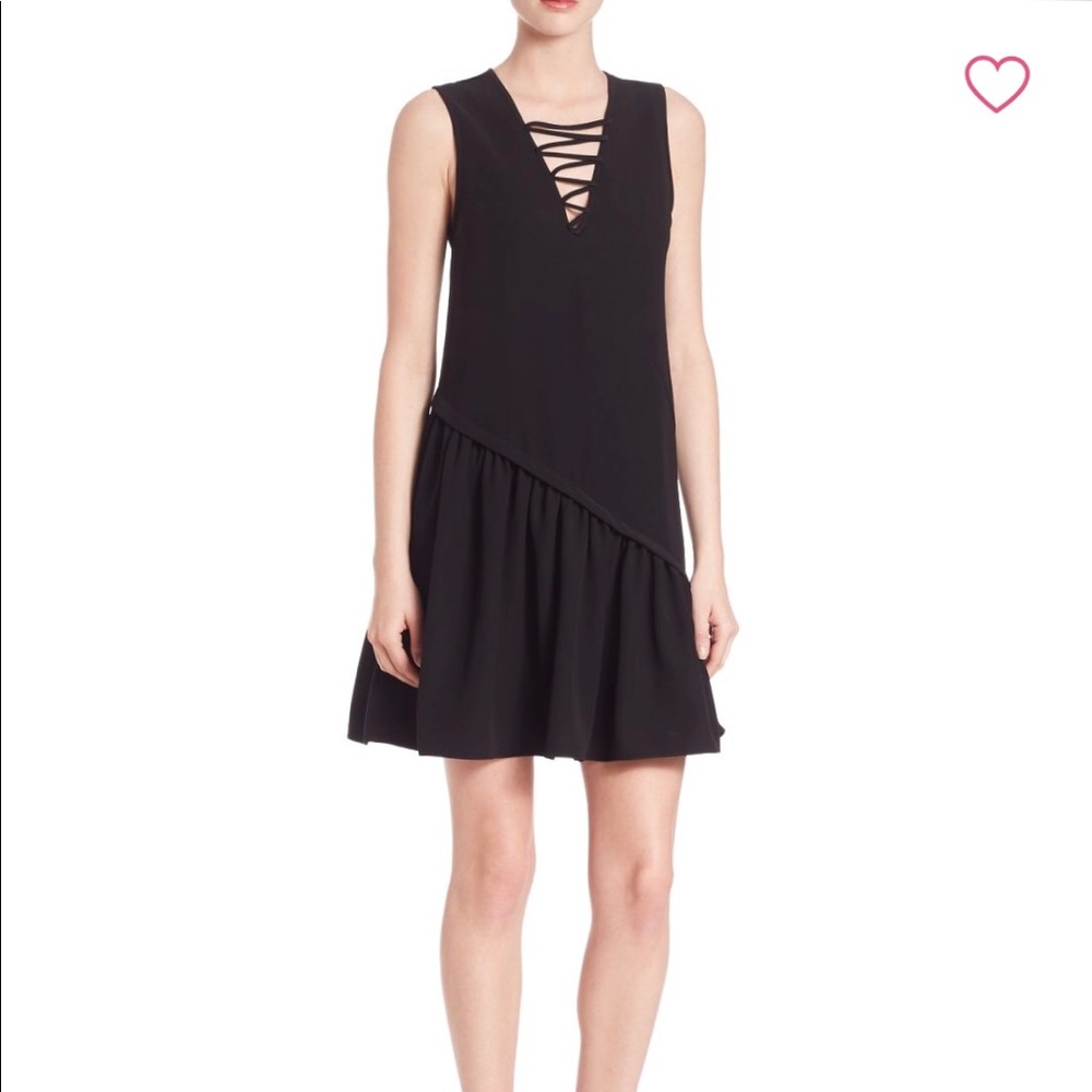 Opening ceremony sleeveless black dress